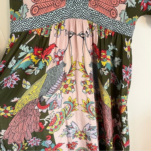 BODEN x ICONS *Rare* Camrose Silk Peacock Floral Maxi Dress WW082 - Picture 7 of 12